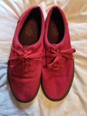 Vans Classic Red Canvas Sneakers